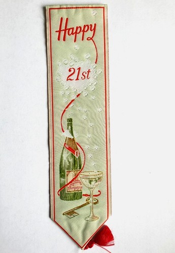 Cash woven bookmark happy - woven,