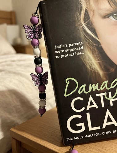 Handmade beaded bookmark - handmade,