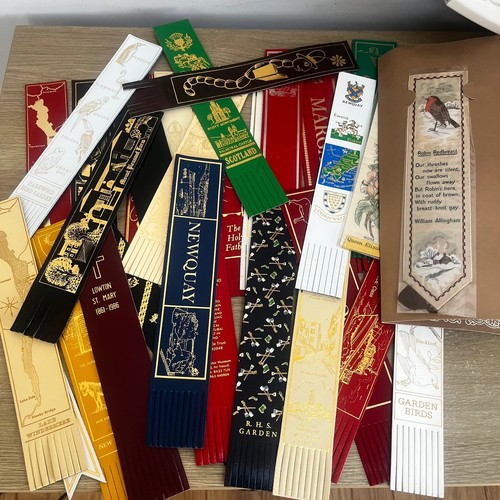 Vintage leather bookmark
