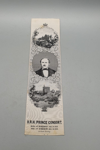 Antique woven silk bookmark - woven, by