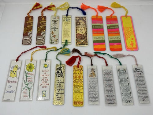 Vtg bookmarks tassel 70s - bookmarks,
