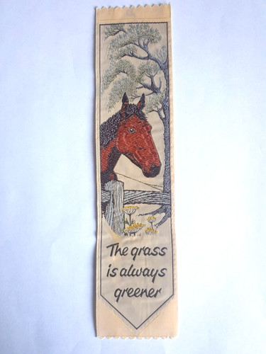Horse silk bookmark gratitude - horse,