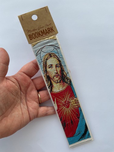 Sacred heart jesus - heart, woven