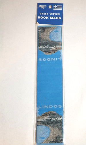 Lindos rhodes woven bookmark - lindos,
