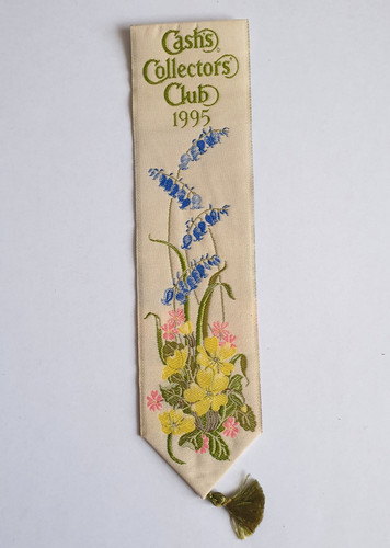 Cash silk woven bookmark - cash's,