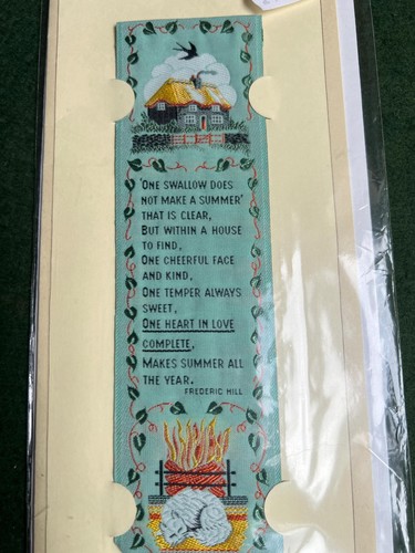Vintage woven bookmark cash s - vintage,