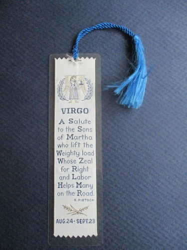 Woven bookmark virgo august - woven,