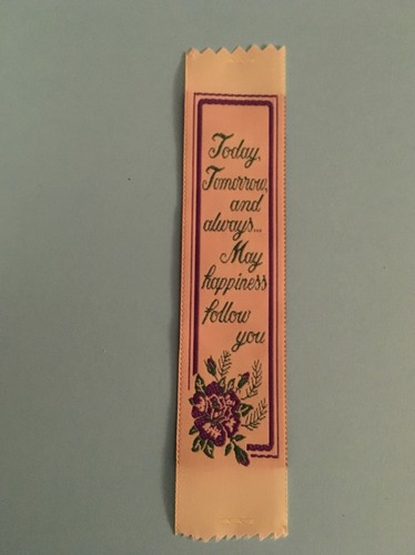 Woven silk bookmark today - woven,