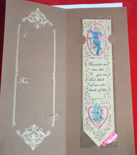 Cash silk woven bookmark - cash's,