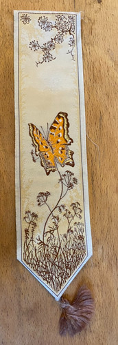 Orange butterfly woven - butterfly,