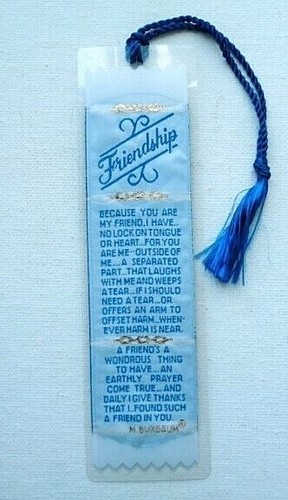 Friendship bookmark woven - friendship,