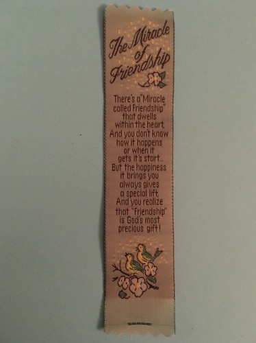 Woven silk bookmark miracle - woven,
